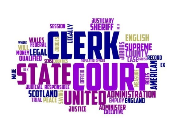 Administration Clerk Typography Sticker