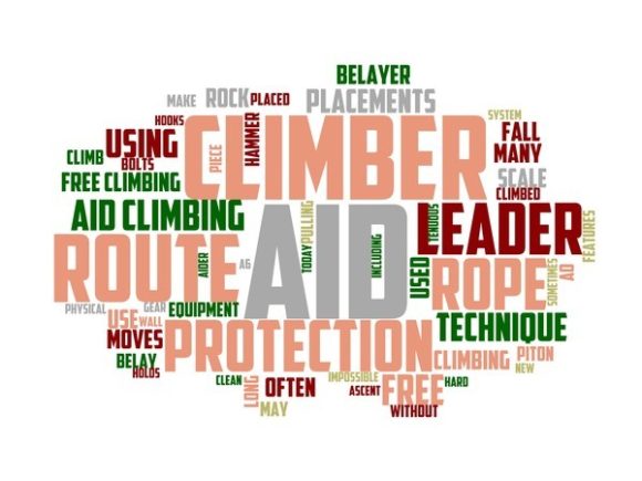 Aid Climbing Typography Skinny Tumbler