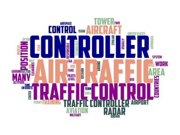 Air Traffic Controller Typography Banner
