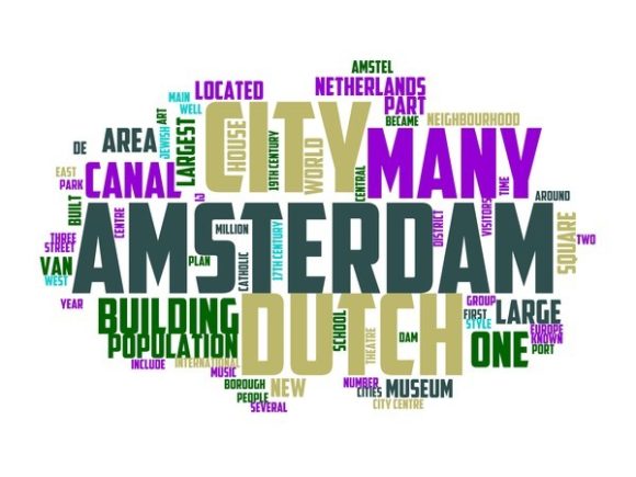 Amsterdam Typography Sticker