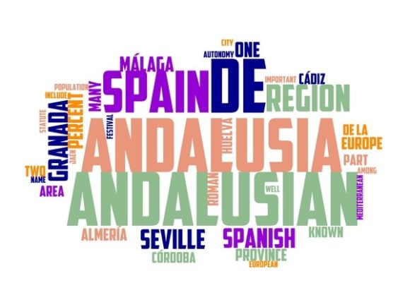 Andalusia Typography Tumbler: A Hand-Drawn Wordcloud That Elevates Creative Expression Across Industries
