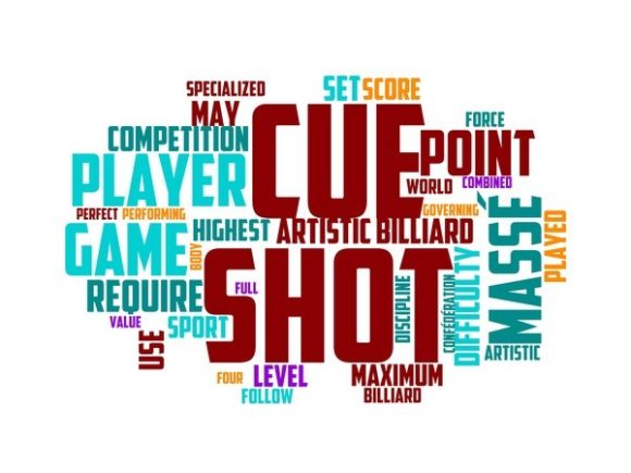 Artistic Billiards Typography Book Cover