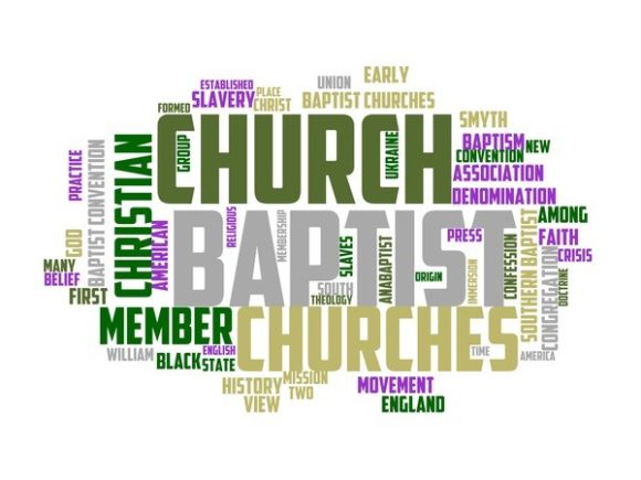 Baptist Minister Typography Tumbler: A Vibrant, Hand-Drawn Wordcloud for Real Creative Impact