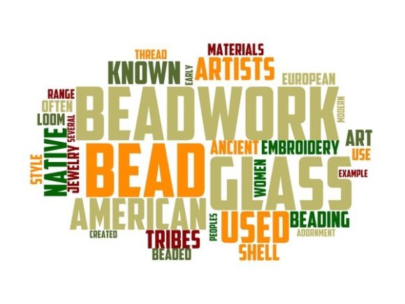 Beadwork Typography Crafting