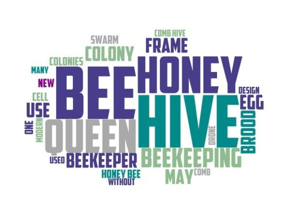 Beekeeping Typography Print: A Hand-Drawn Word Cloud That Bridges Craft, Commerce, and Connection