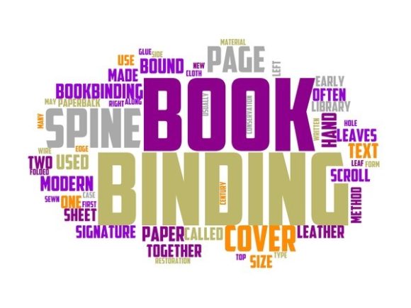 Bookbinding Typography Sticker