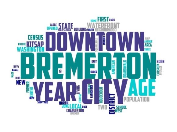 Bremerton Typography Tshirt: Where Hand-Drawn Wordclouds Meet Everyday Inspiration