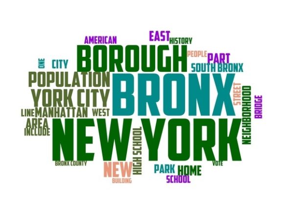 Bronx Typography Sticker