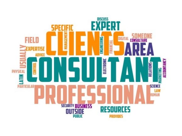 Business Consultant Typography Tumbler: A Hand-Drawn Wordcloud for Purposeful Design