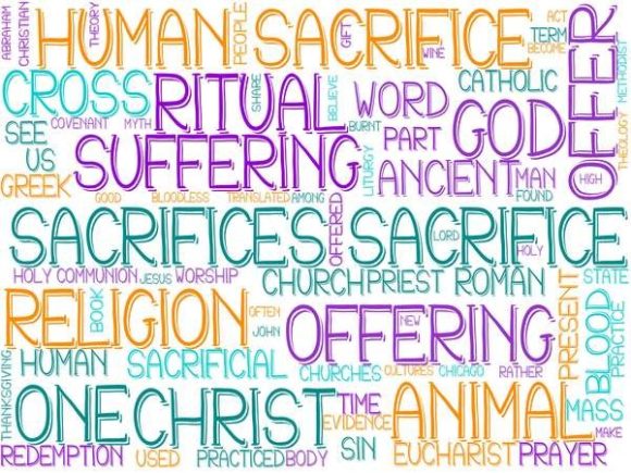 Sacrifices Wordcloud Background: A Versatile Design Resource